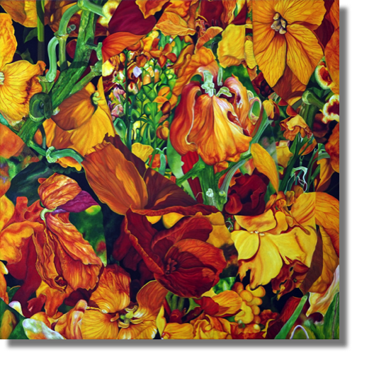 Summer Wallflowers
oil on canvas
91 x 91 cm